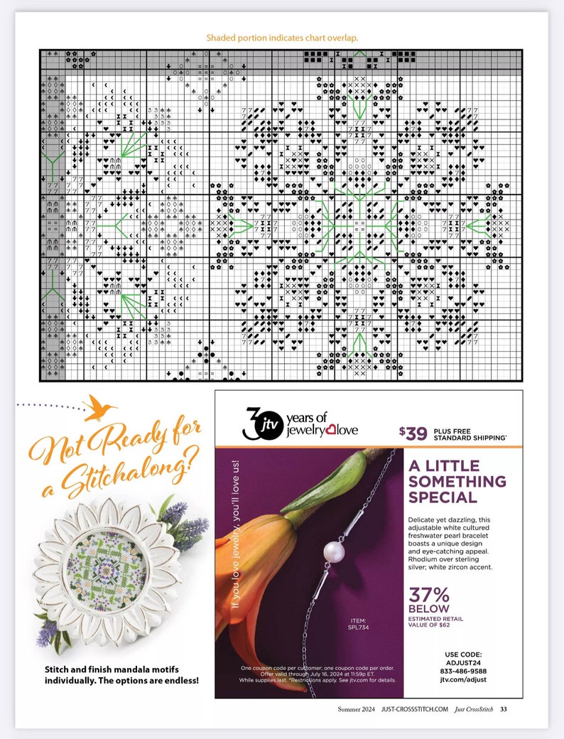 Just CrossStitch – Summer 2024- 29 Projects for Cross Stitch- Best Seller Cross Stitch Magazine-  Instant Download PDF Version