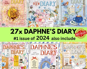 DAPHNE'S DIARY 2024 x 27 nummers - Pdf versie 1 nummer van 2024 en eerdere nummers, alle nummers - Art & Craft Magazine - Instant Download