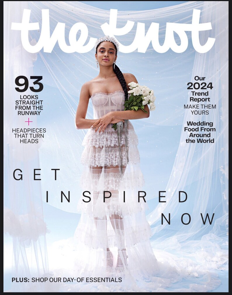 The Knot Weddings Magazine – Spring 2024 - Best Seller Bridal Magazine - PDF Version Instant Download