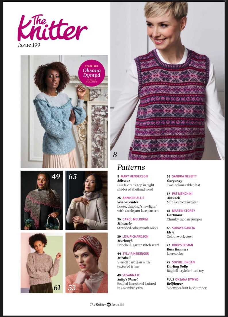 The Knitter – Issue 199, 2024 Magazine Issue - Best Seller Knitting Magazine -PDF Version Instant Download- Weekly Magazines