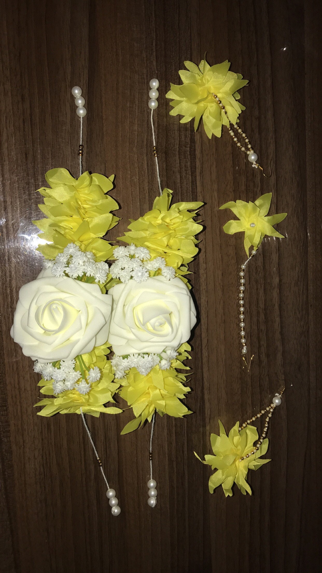 2 Gajra flower bracelets artificial flower bracelets flower Etsy