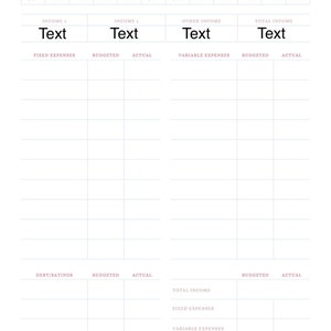 MONTHLY BUDGET PRINTABLES! - Etsy