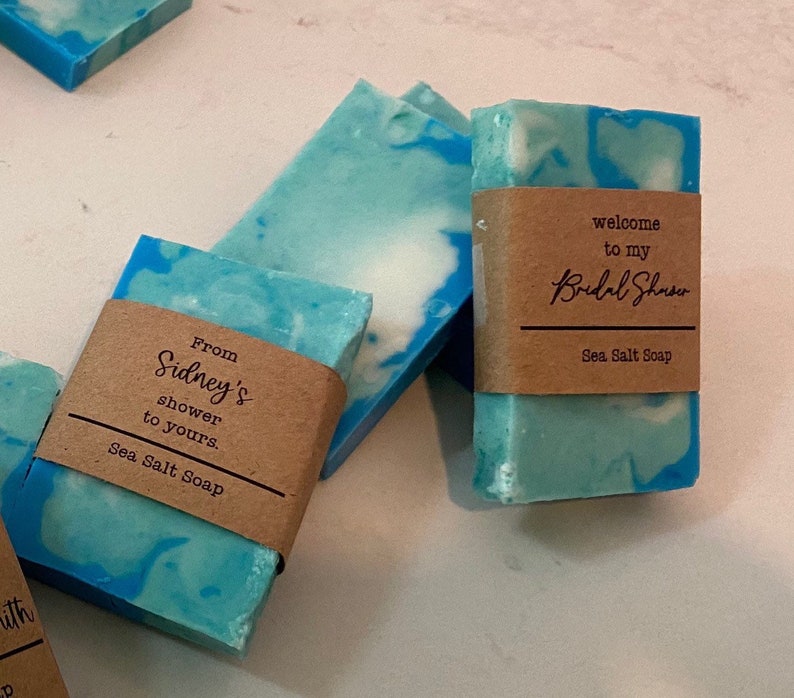 Custom Made Soaps 2.5 Oz With Custom Imprinted Labels Half of a Full ...