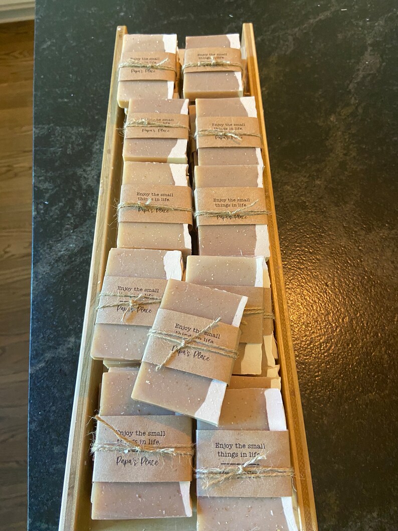 Custom Made Soaps 2.5 Oz With Custom Imprinted Labels Half of a Full ...