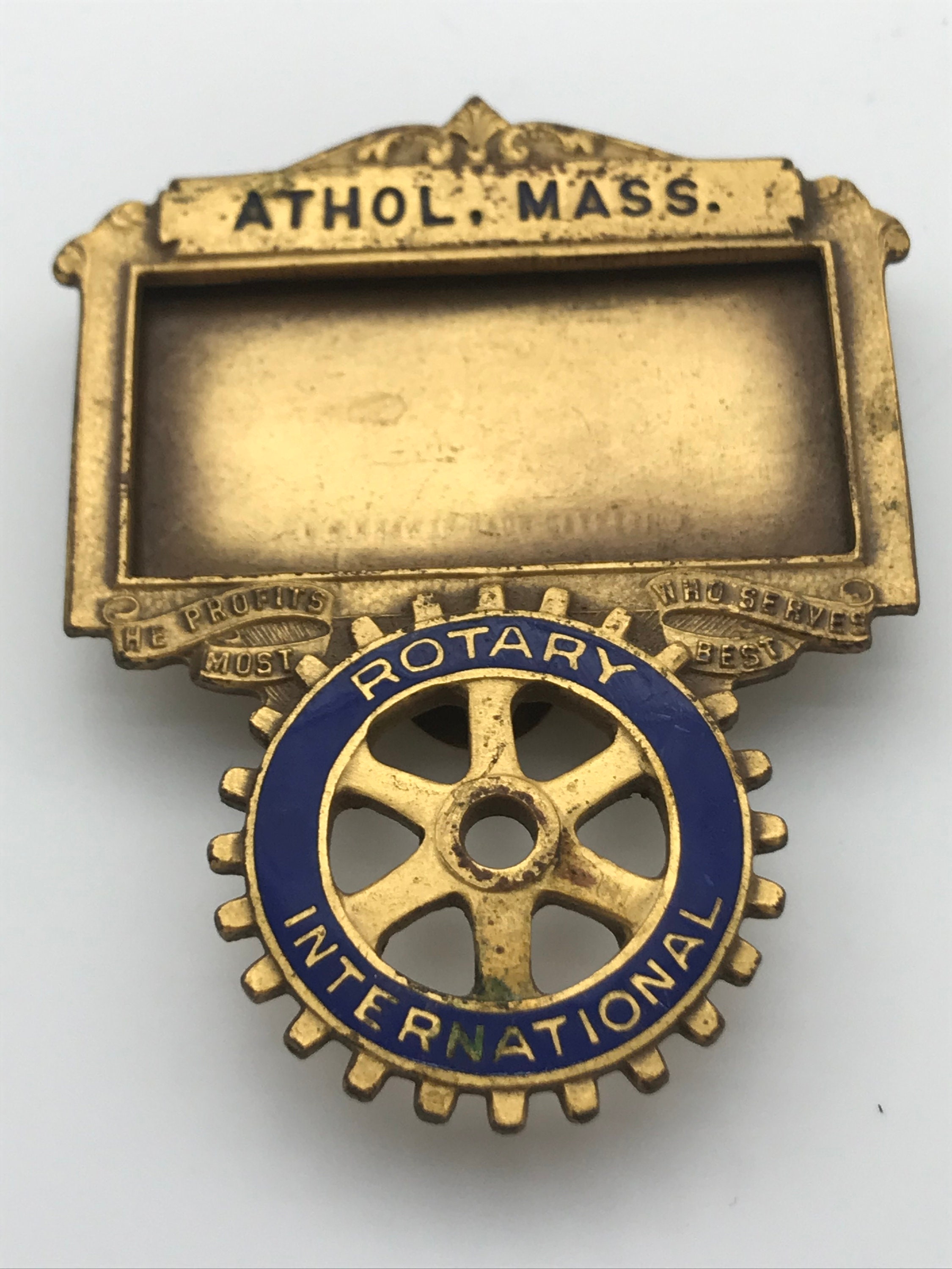 3 Antique Rotary International Badges Etsy