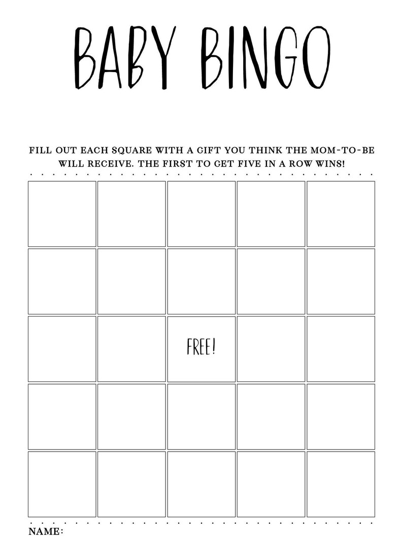 Baby Shower Games Bundle, Printable Baby Games Pack, Gender Neutral ...