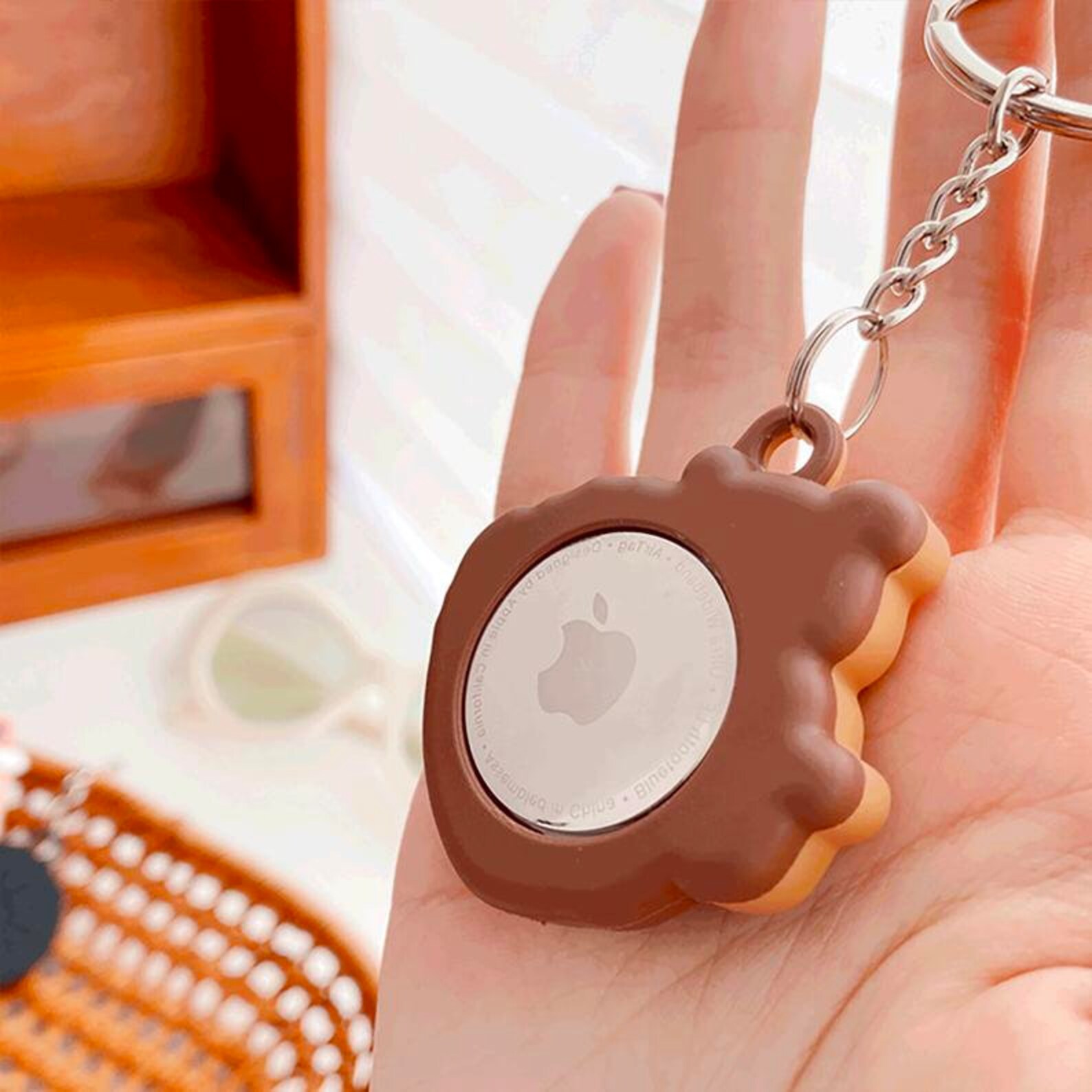 Cute Cartoon Silicone AirTag Protective Case KeyChain Silicone Etsy