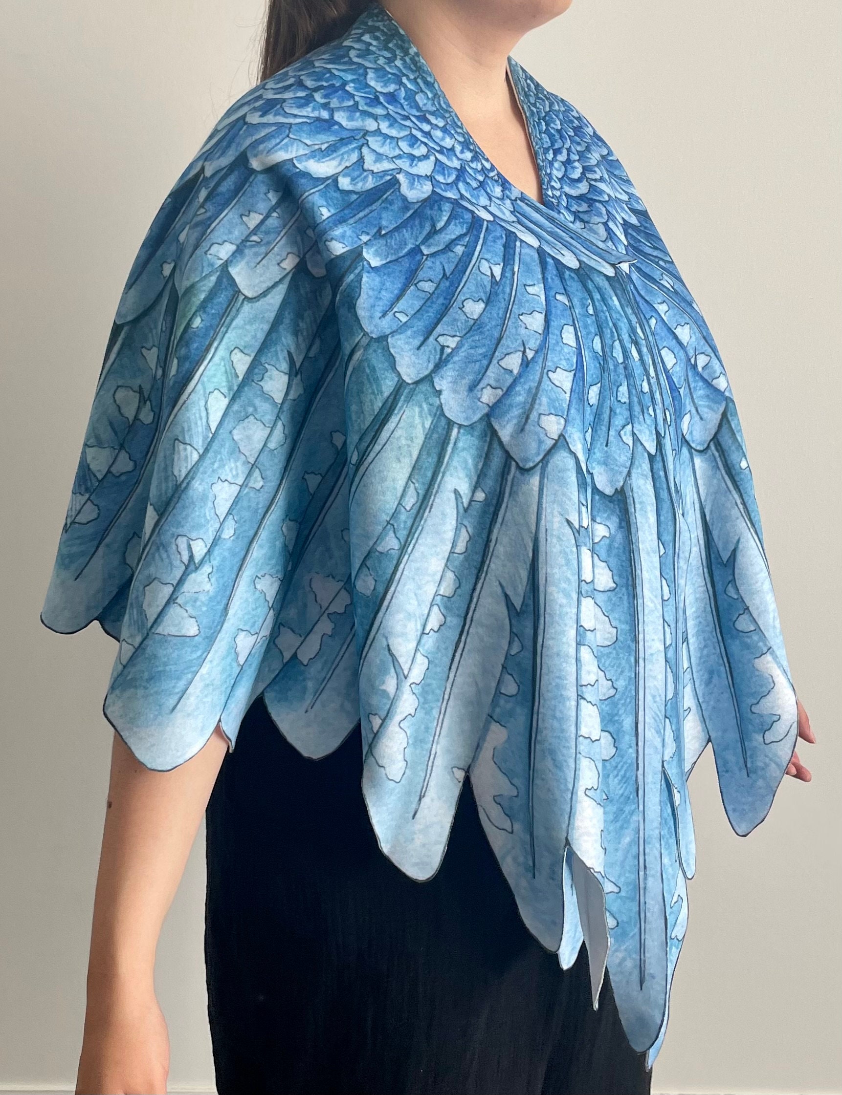 shawl on shoulders