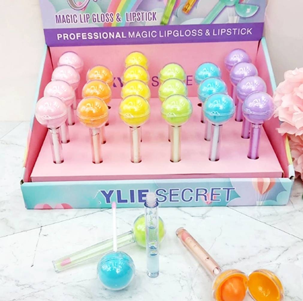 2 in 1 cute lollipop lip balm gloss Etsy