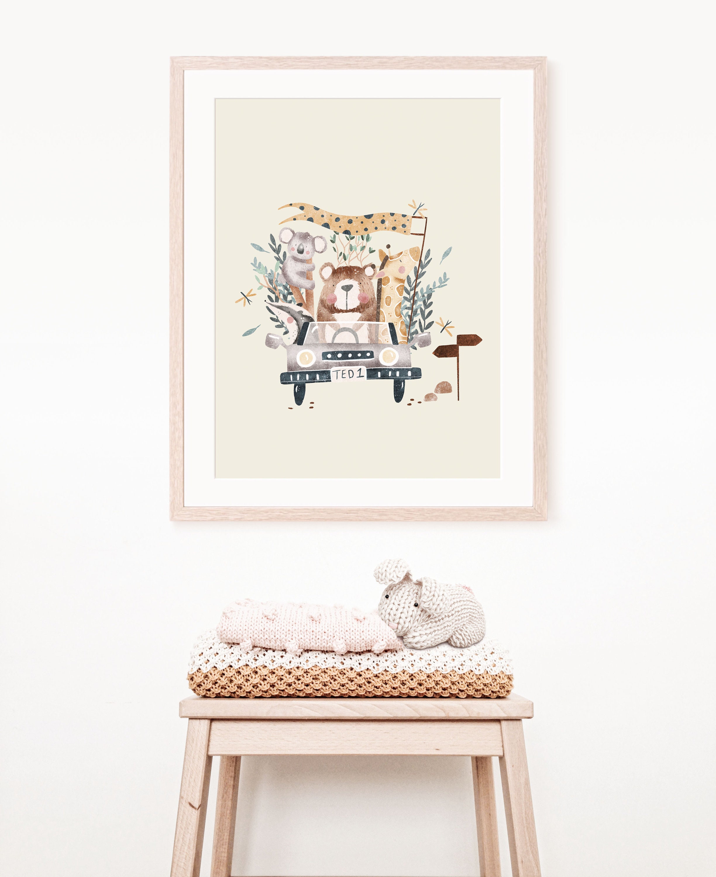 Woodland Nursery Print Jungle Nursery Decor Transport Print - Etsy Canada