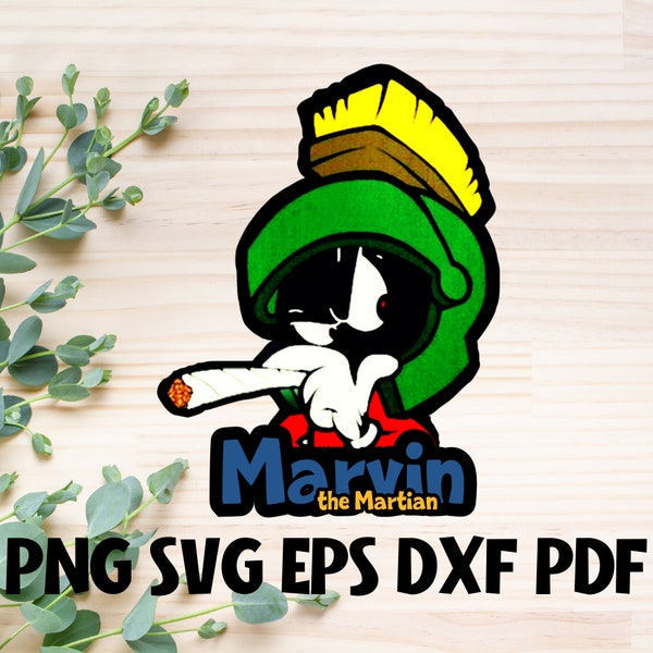 Marvin the Martian Stoner SVG