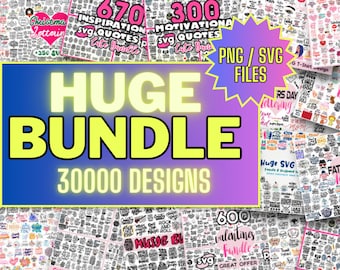 30000+ SVG  Sticker Bundle, PNG Printable Stickers