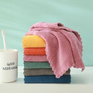 6 PCS Reusable Unpaper Towel 28x28cm | Super Soft and Absorbent Multipurpose Microfiber Cloth Home Small Cleaning Rag