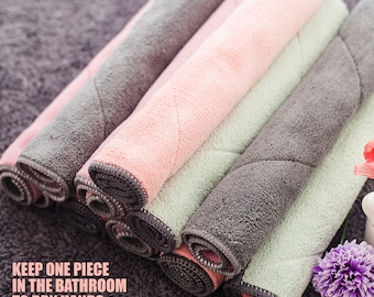 Coral Fleece Cleaning Cloths – Ultra Soft Microfiber Rags, Lint-Free, Streak-Free Dish Towels