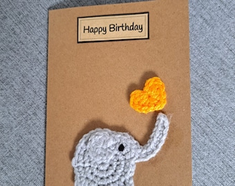 Elephant birthday card, but can be for all occasions. Can be personalised for Mothers Day. Birthday. Valentines. Anniversary.