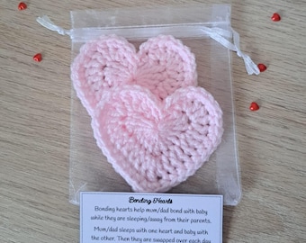 Crocheted Baby Bonding Hearts: NICU Newborn Gift