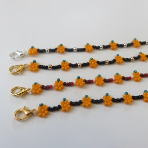 Pumpkin Seed Bead Bracelet