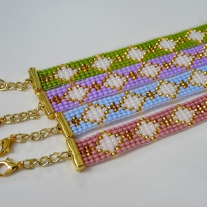 Diamond Seed Bead Bracelet