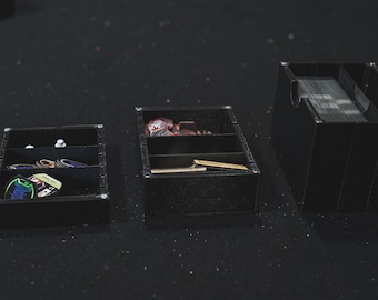 Contenedores de almacenamiento de juegos de mesa modulares genéricos