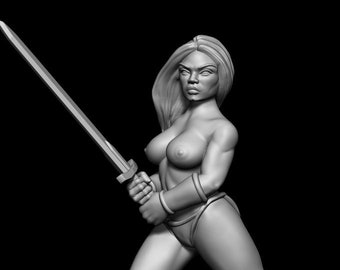 Golden Hatchet: Die Amazone NSFW | Pin-up Miniatur