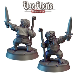Patriarca Halfling | Miniaturas de fantasía para mesa, por ejemplo, para Broheim, Frostgrave, Forbidden Psalm y Dungeons & Dragons