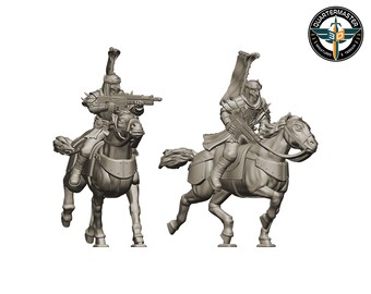 Kobra-Kult Elite-Kavallerie mit Gewehren (2 Modelle) | z.B. als Ganger für Necrotic Hive War Ash Wastes, Stargrave, Five Parsecs