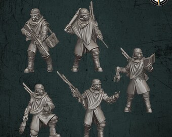 Trench Devils Black Ops Spezialisten (5 Modelle) | zB als Imperiale Armee in Grimdark Future