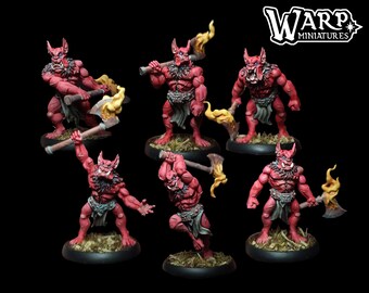 Wut-Dämonen (6 Modelle) | Warp Miniatures | Age of Fantasy