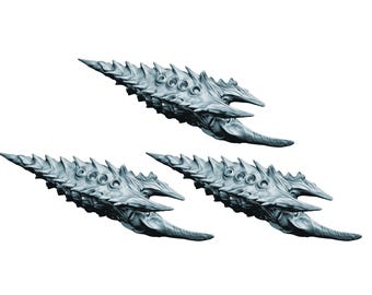 Schwarm Klauen-Kraken (3 Modelle) | Proxy für Space Bugs Kraken für Battlefleet Colossus