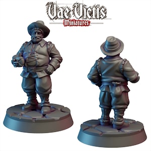Sancho el Fiel Escudero | Miniaturas de fantasía para Broheim, Frostgrave, Forbidden Psalm y Dungeons & Dragons