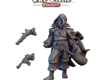 Piratin oder Rogue Trader | z.B. für Broheim, Frostgrave, Forbidden Psalm, Dungeons & Dragons