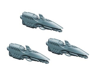 Illium-Schema Firestorm/Havoc Fregatten (3 Modelle) | Battlefleet Colossus | Grimdark Future Warfleets