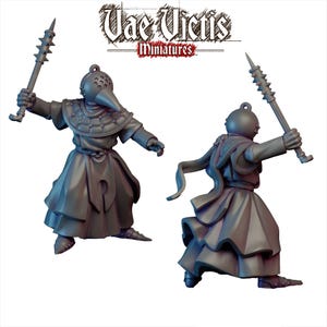 Schnabel-Ritter | Fantasy Tabletop Modelle z.B. für Broheim, Frostgrave, Forbidden Psalm, Dungeons & Dragons