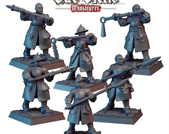Vampirjäger (6 Modelle) | Hexenjäger z.B. für Broheim, Frostgrave, Forbidden Psalm, Dungeons & Dragons