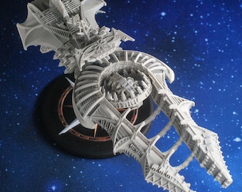 Omega 13-Klasse Planetenzerstörer | Chaos für Battlefleet Colossus | Grimdark Future Warfleets