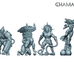 Inquisitie handlangers (4 modellen) | Inquisiteurs gevolg voor Grimdark Future