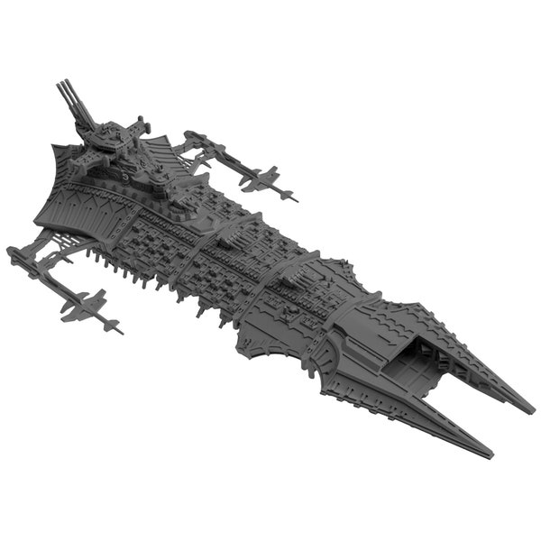 Chaos Gloomy-Schema Schlachtschiff | z.B. als Despoiler/Desolator Proxy in Battlefleet Gothic