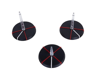 Battleready Flugbases 40 mm (15 Stück) | Feuerwinkel, FDM 0.08 Layer, Multicolour | Spaceship Battlefleet Bases