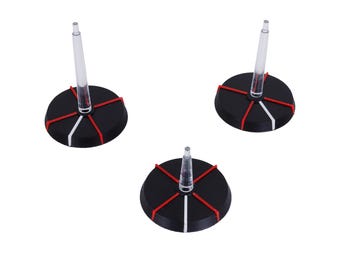 Battleready Flugbases 32 mm (20 Stück) | Feuerwinkel, FDM 0.08 Layer, Multicolour | Spaceship Battlefleet Bases