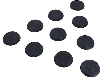 28 mm Bases, rund | FDM 0.08 Layer, Schwarz, mit Magnethalterung | optional als Slot-Base