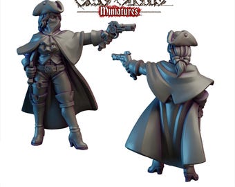 Wegelagerin | Fantasy Tabletop Modelle z.B. für Broheim, Frostgrave, Forbidden Psalm, Dungeons & Dragons