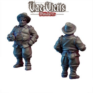 Treuer Knappe Sancho | Fantasy Tabletop Modelle z.B. für Broheim, Frostgrave, Forbidden Psalm, Dungeons & Dragons