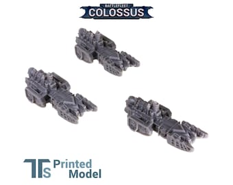 Raben-Klasse Torpedo-Zerstörer (3 Modelle) | Super Marines für Battlefleet Colossus | Grimdark Future Warfleets