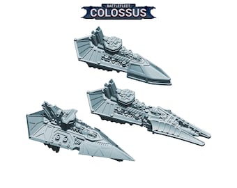 Alces Schema Eskortschiffe (3 Modelle) | Battlefleet Colossus | Grimdark Future Warfleets