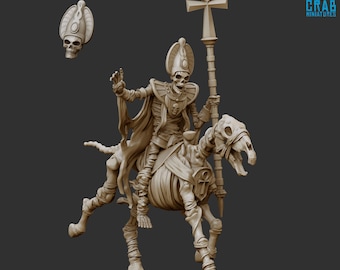 Hierofante montado | Esqueletos no muertos del desierto egipcio | Edad de la Fantasía