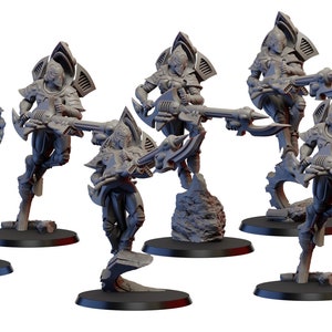 Space Elves Spectres (6 models) | e.g. as Eldar Shadow Spectres