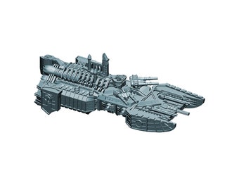 Blut-Klasse Leichter Angriffskreuzer | Super Marines Strike Cruiser für Battlefleet Colossus | Grimdark Future Warfleets