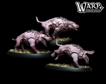 Wut-Köter (3 Modelle) | Warp Miniatures | Age of Fantasy Dämonen