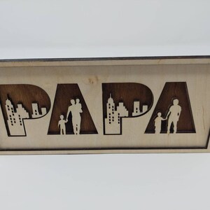 Placa do dia dos pais