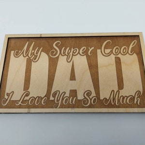 Placa do dia dos pais